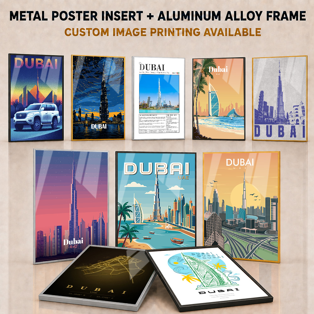 Home Office Dubai - Dubai ／ UAE Framed Metal Print