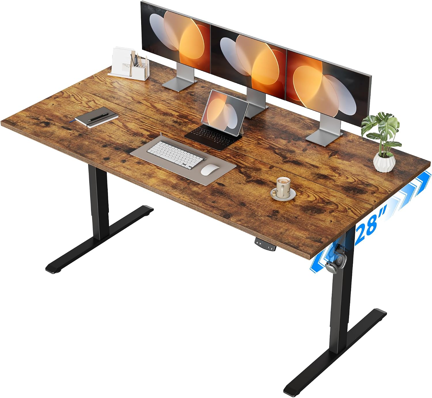 Home Office Work Table - Electric Standing Desk, 55 x 28