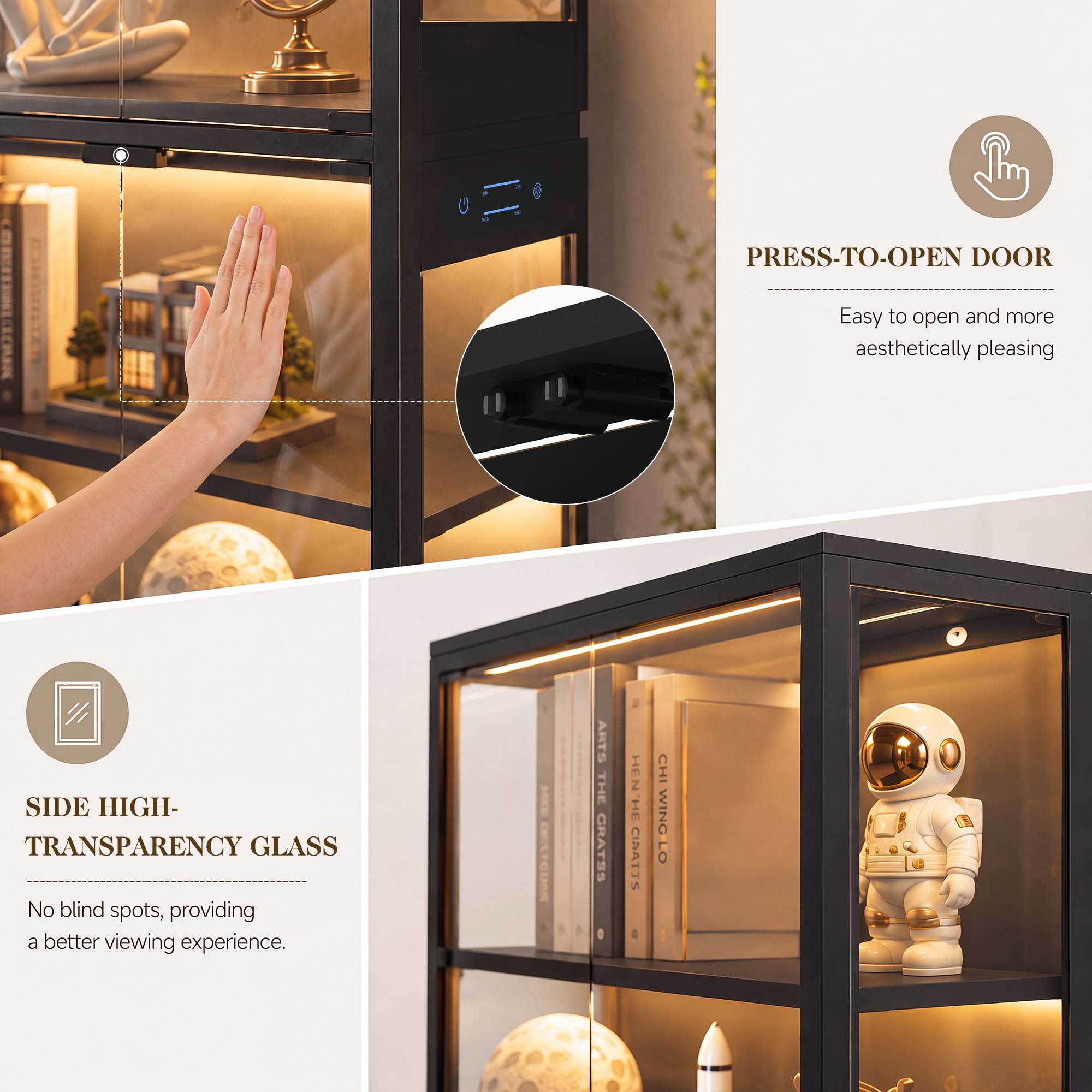 TCGBKAF 5‑Tier Display Cabinet - Home Office Or 评论和价格