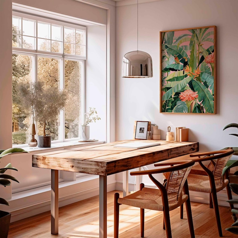 1pc Retro Tropical Canvas Post - Home Office Or 评论和价格