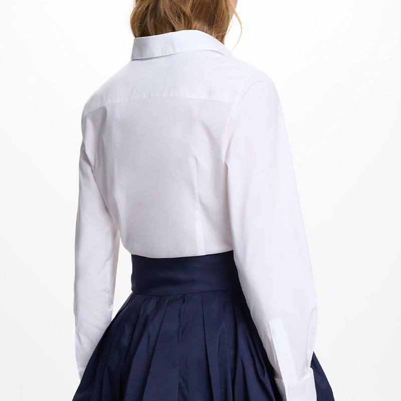 CH Women Elegant White Lapel S - Home Office Logo 评论和价格