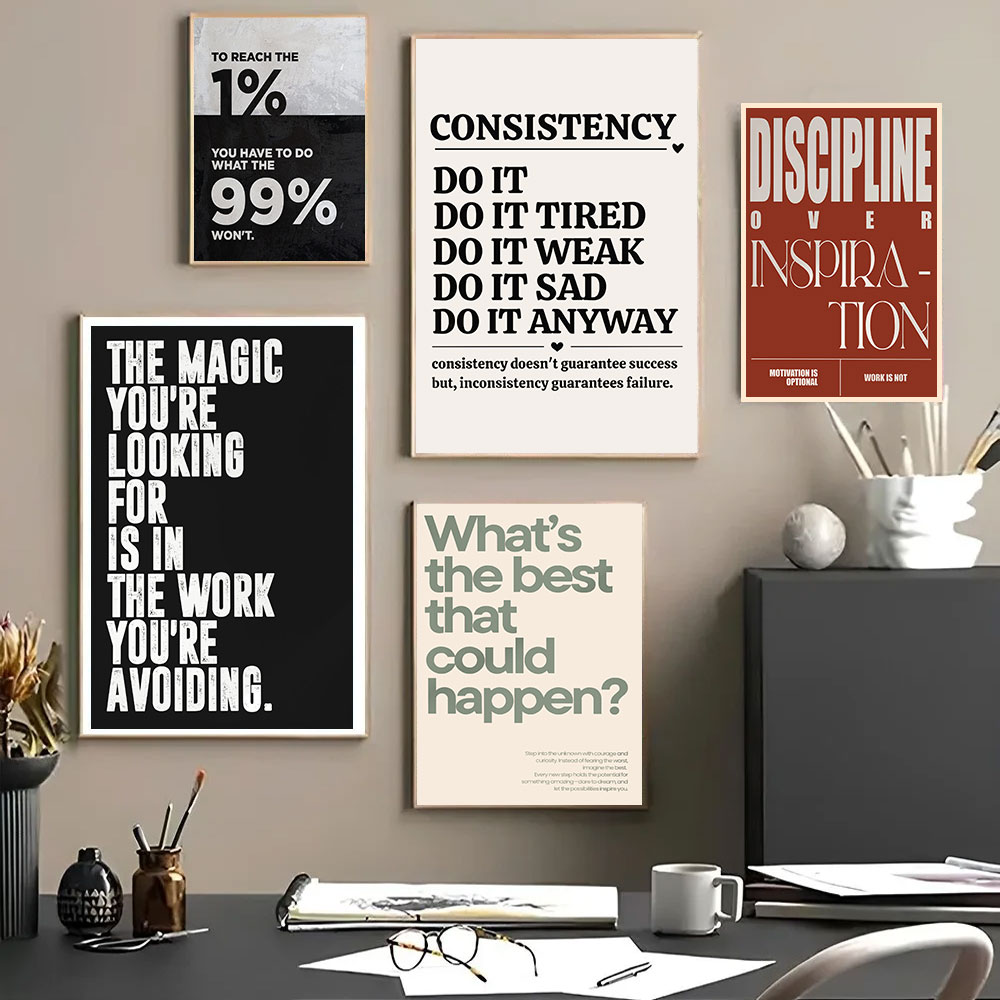 Minimalist Motivational Quotes - Home Office Room Inspiration 评论和价格