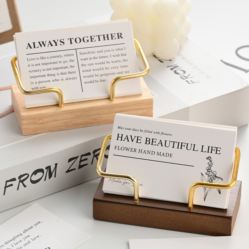 Wooden Business Card Holder Me - Document Holder Stand 评论和价格