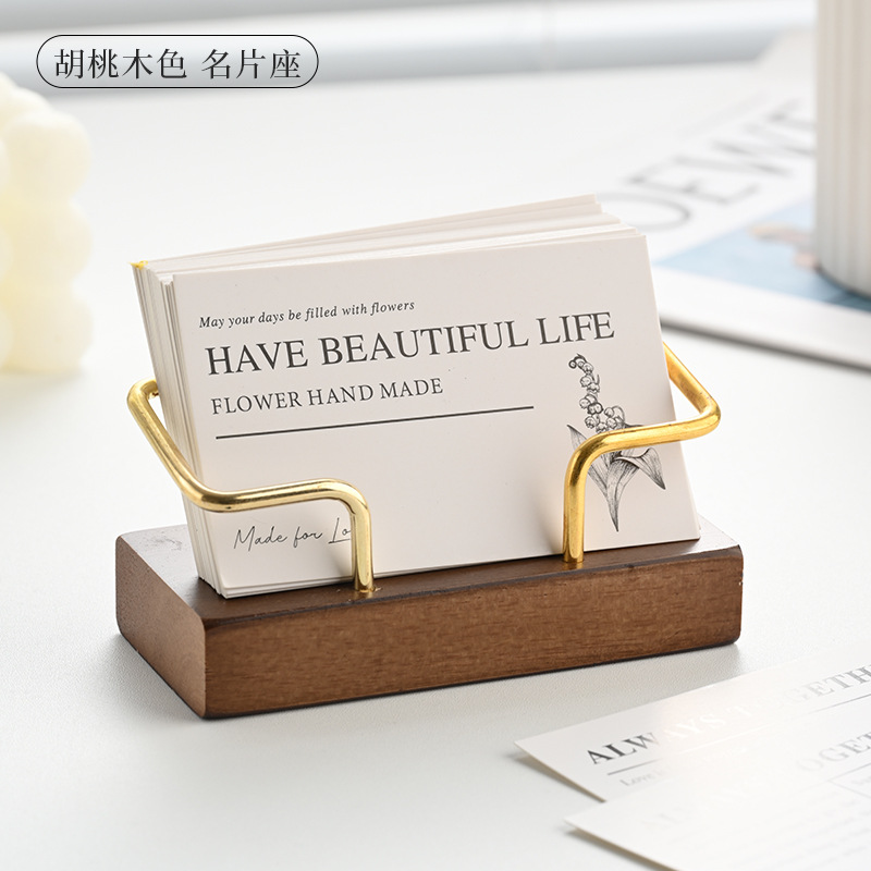 Wooden Business Card Holder Me - Document Holder Stand 评论和价格