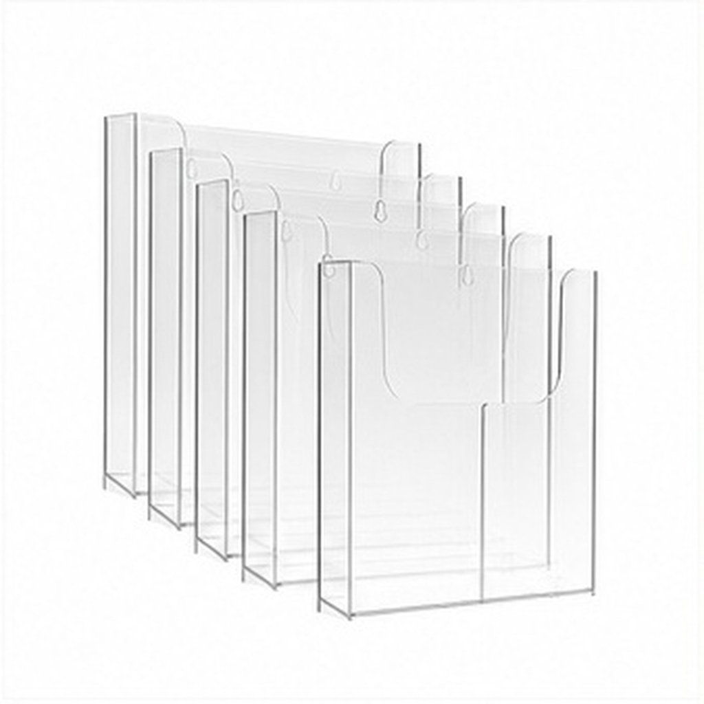 4Pcs Acrylic Wall Brochure Hol - Document Holder Stand 评论和价格