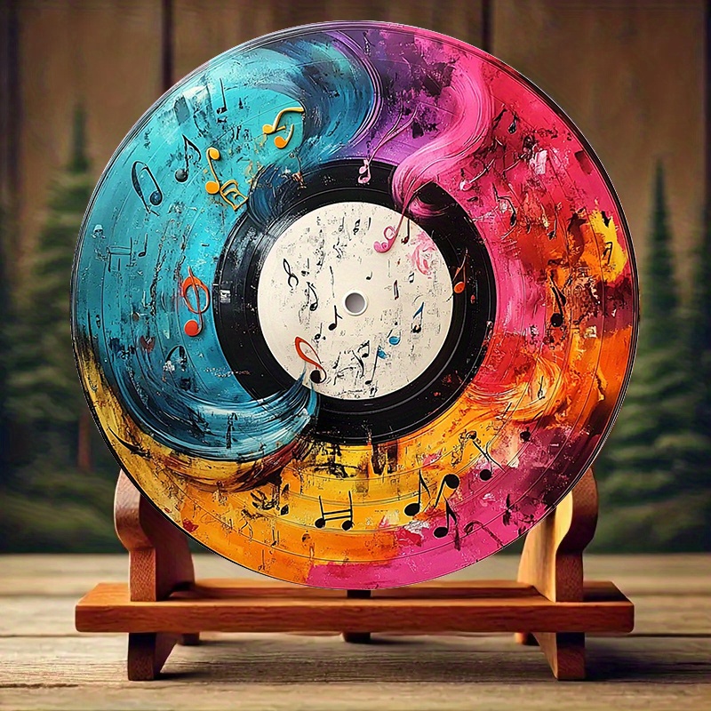 12-Inch Vibrant Vinyl Record A - Home Office Or 评论和价格