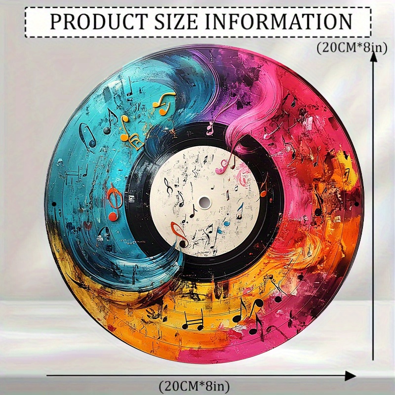 12-Inch Vibrant Vinyl Record A - Home Office Or 评论和价格