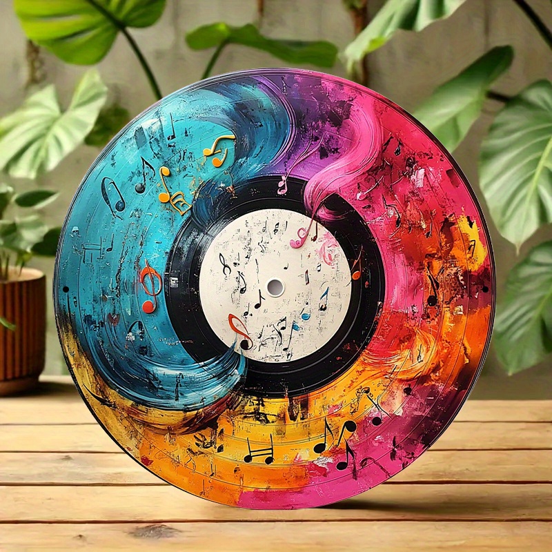 12-Inch Vibrant Vinyl Record A - Home Office Or 评论和价格