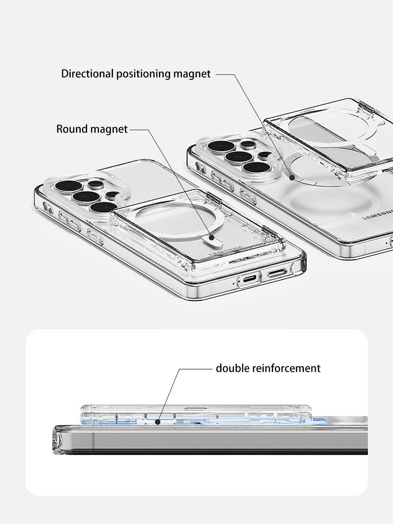 1Pc Magsafe Transparent Wallet - Document Holder Stand 评论和价格