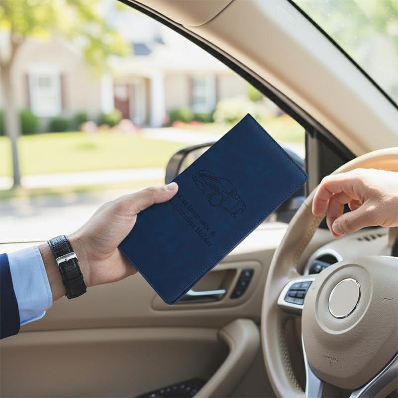 Car Registration And Insurance - Document Holder Stand 评论和价格