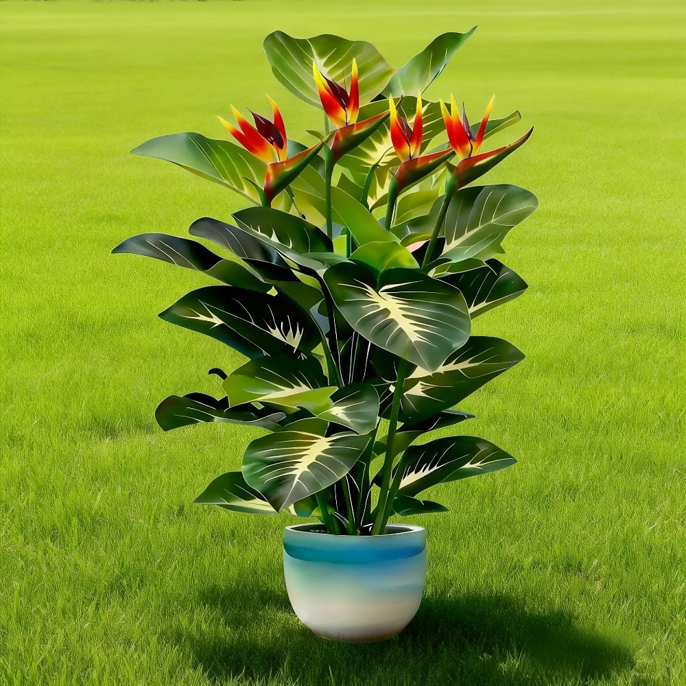 Artificial Bird of Paradise an - Home Office Layout 评论和价格