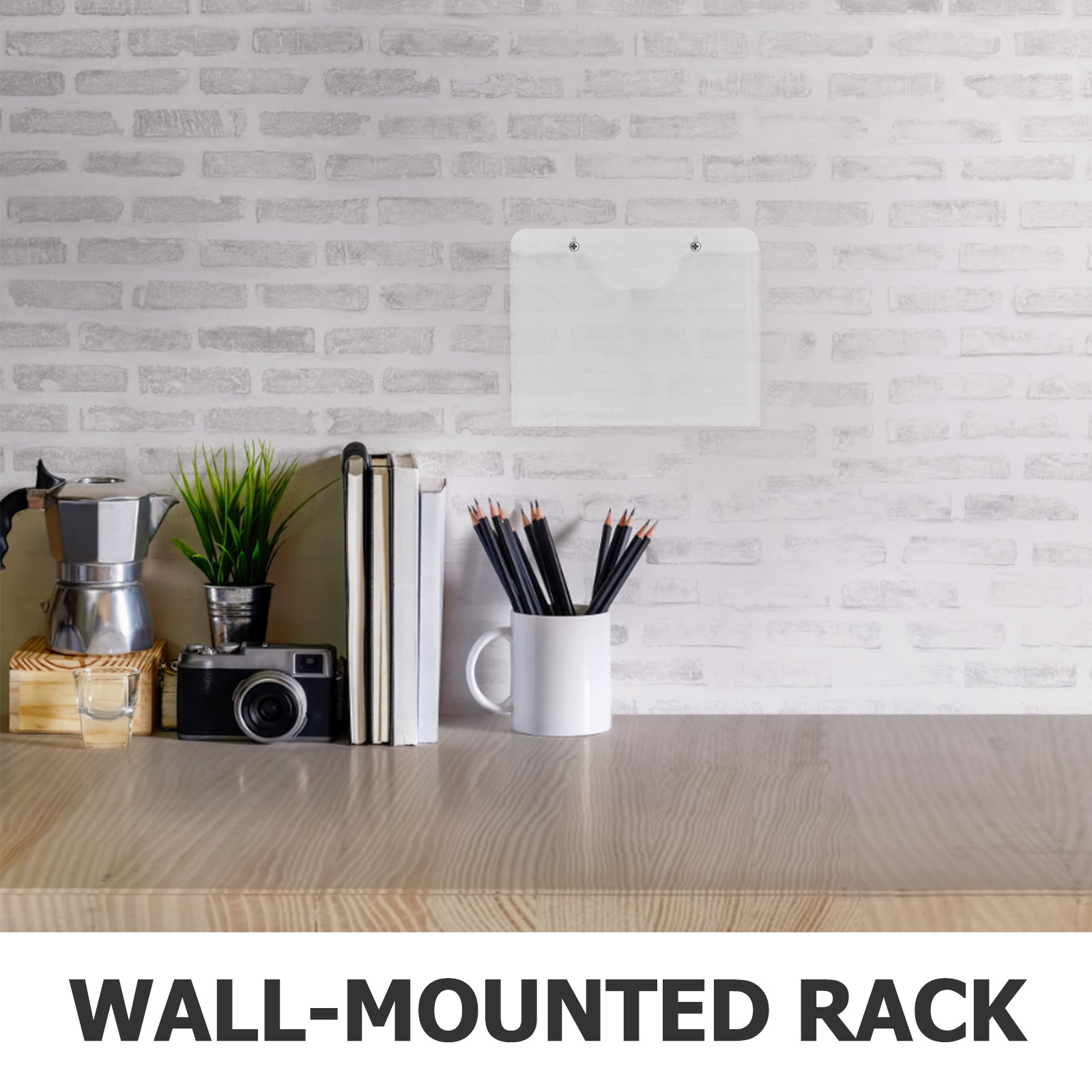 2Pcs Clear Acrylic Wall Mounte - Document Holder Stand 评论和价格