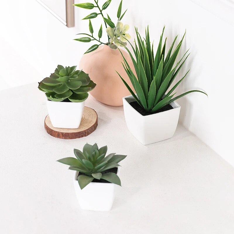 3PCS Artificial Evergreen Plan - Home Office Layout 评论和价格
