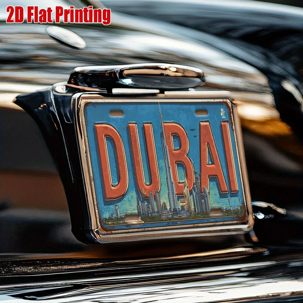 2D Flat Dubai UAE Skyline Vint - Home Office Dubai 评论和价格