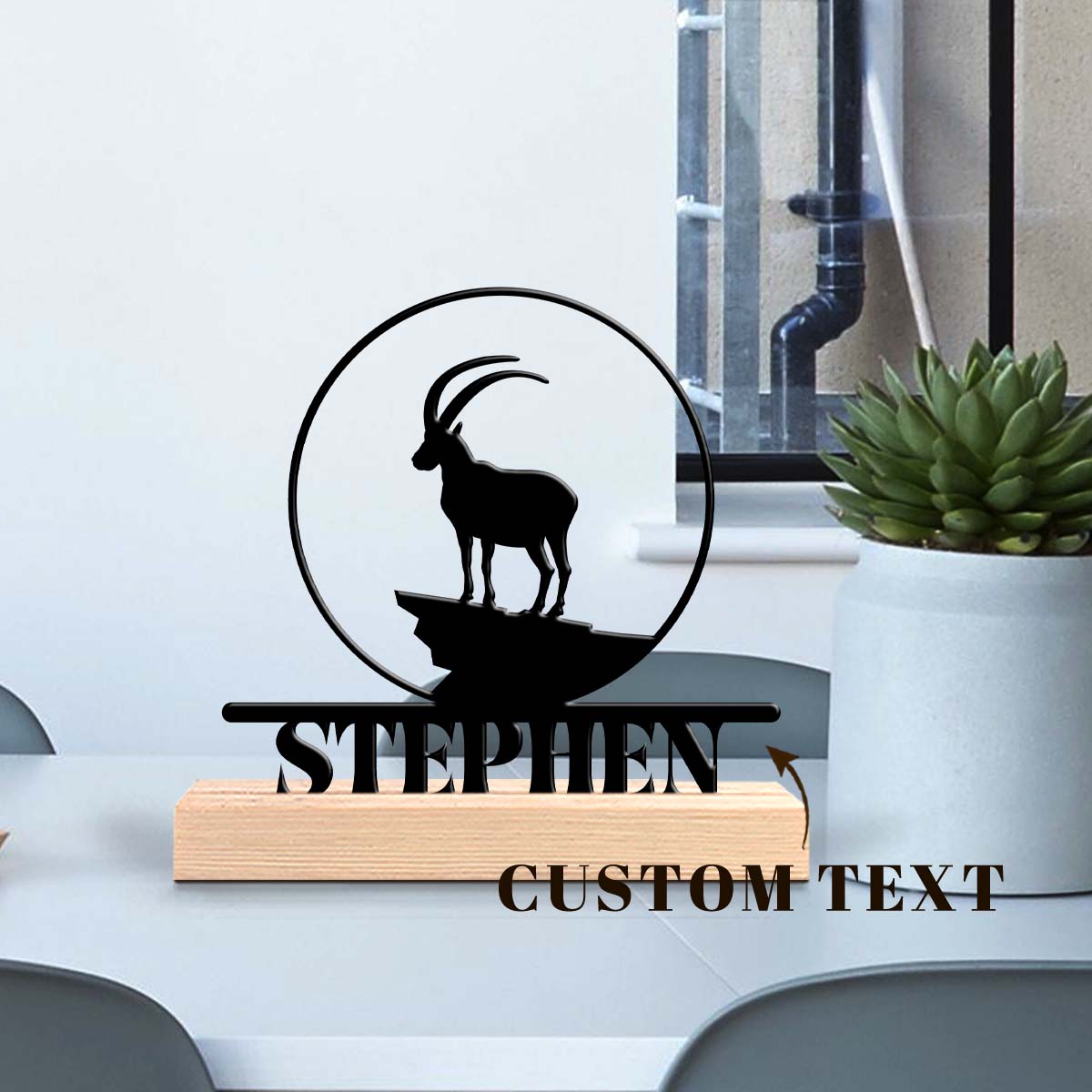 1pc Personalized Iron Desktop  - Home Office Or 评论和价格